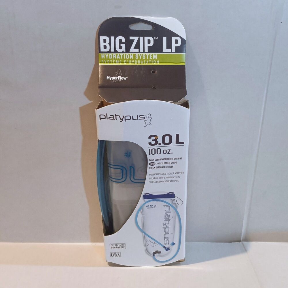 Platypus Big Zip LP Hydration System Reservoir-3L/100 oz-Wide Mouth-BPA Free